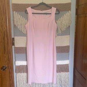 Kasper Baby Pink Sleeveless Sheath Dress